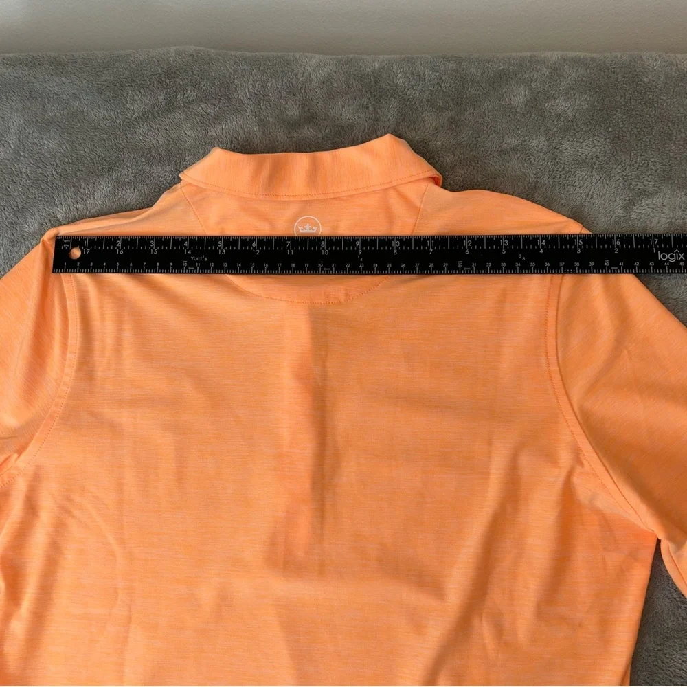 Peter Millar Long Sleeve Polo Shirt‎ Women's Crown Performance Orange Size M